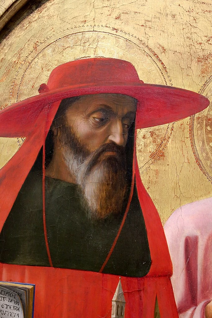 San Girolamo e san Giovanni Battista - National Gallery, Londra, dettaglio